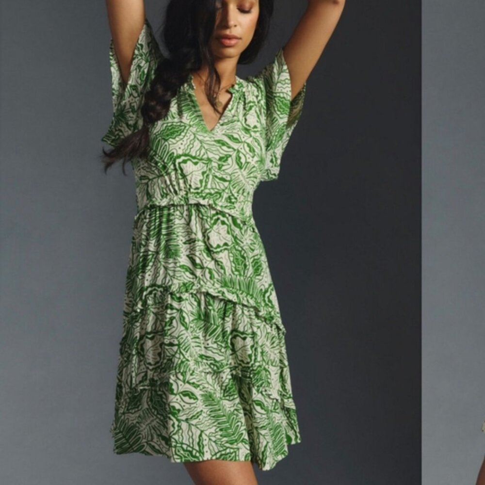 Anthropologie  Robin Tiered mini Dress Sz.Med